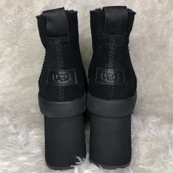 UGG Black Platform Boots size 8 NWOT - Picture 4 of 13